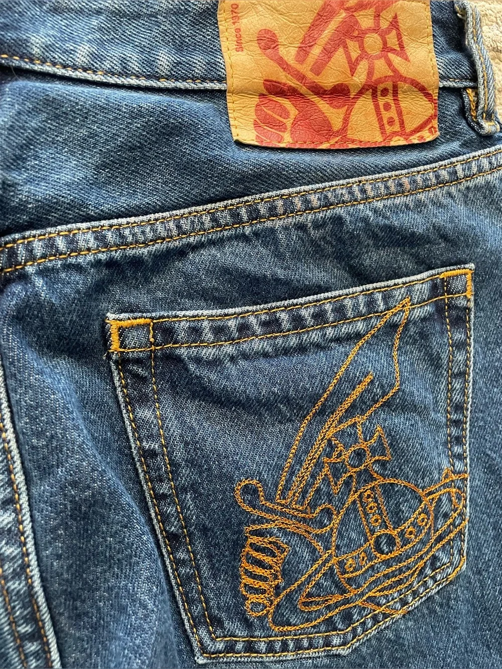 Vivienne Westwood - all cotton blue denim jeans Size 30W x 28L - Picture 5 of 7